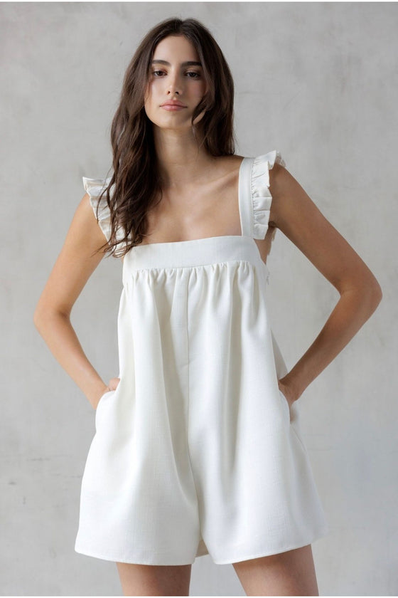 Celia Romper Ivory
