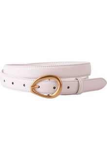  Beige Leather Belt