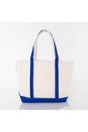 Medium Classic Canvas Zip Tote - Royal Blue
