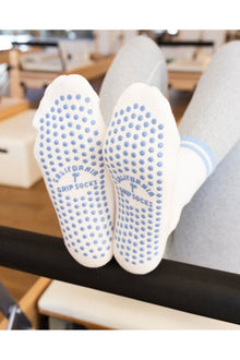  Classic Grip Socks- Blue Stripe