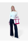 Ember Side Stripe Wide-Leg Jean - Aspen