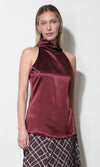 Addison Cowl Funnel Neck Halter Top