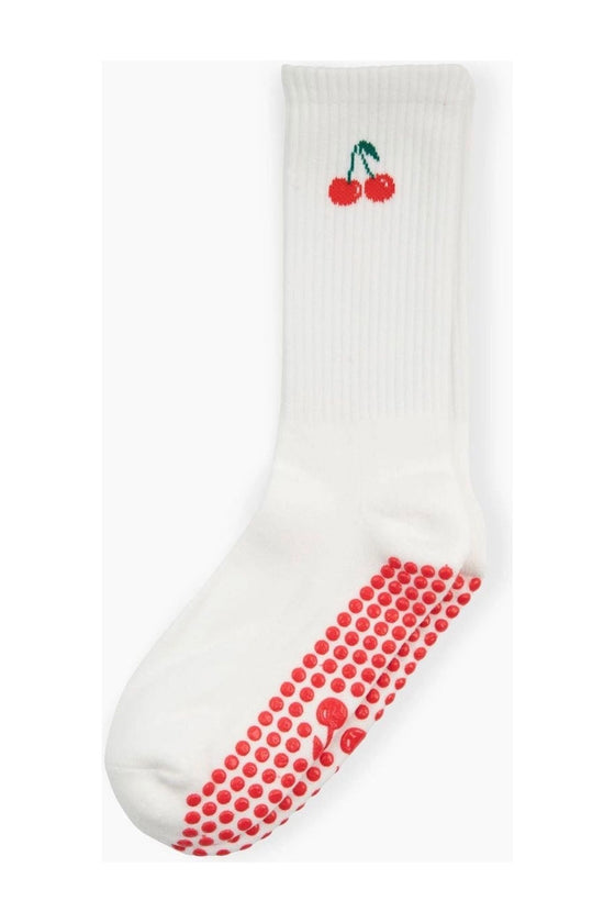 Cherry Grip Sock