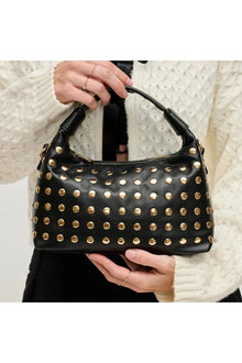  Black Beckette Studded Crossbody