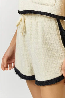  Tweed Texture Fabric Waist Band