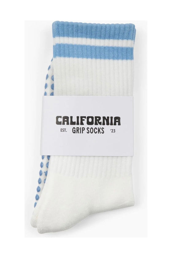 Classic Grip Socks- Blue Stripe