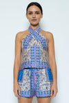 Paisley Scarf Top