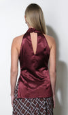 Addison Cowl Funnel Neck Halter Top