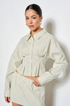 Brooke Pleated Button Shirt