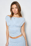 Daphne Ruched Off-Shoulder Top