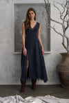 Lace Insert Midi Dress