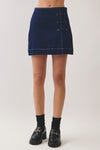 Nell Toggle Denim Mini Skirt