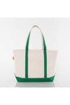 Medium Classic Canvas Zip Tote - Emerald