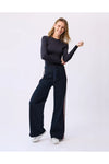 Ember Side Stripe Wide-Leg Jean - Aspen