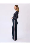 Ember Side Stripe Wide-Leg Jean - Aspen