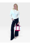 Ember Side Stripe Wide-Leg Jean - Aspen