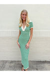 Stripe Knit Midi