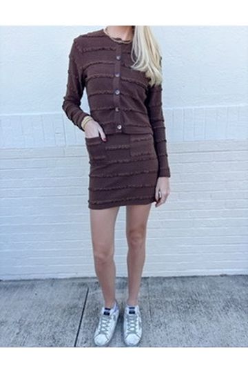 Elsa Knit Fit and Flare Mini Skirt