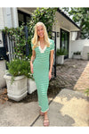 Stripe Knit Midi