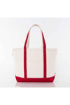 Medium Classic Canvas Zip Tote - Red