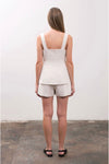 Square Neck Linen Top