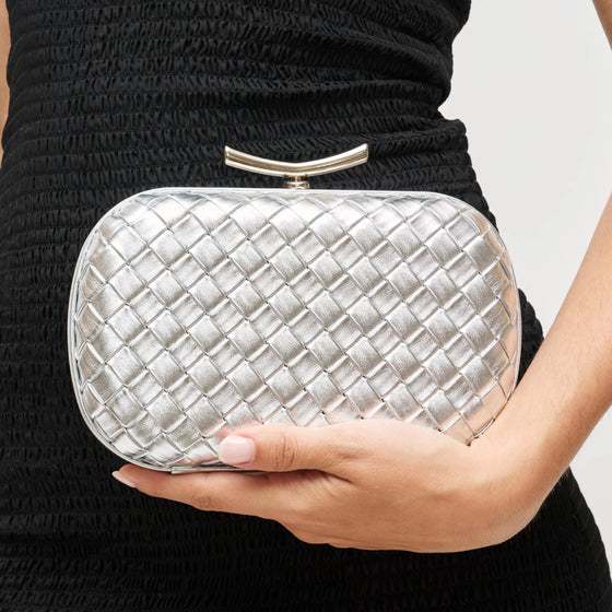 Silver Allison Evening Bag