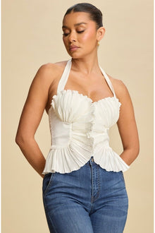  Peyton Pleated Top