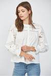 Lace Cutout Blouse