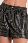 Brodie Leather Short Black