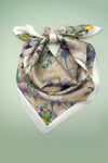 Beige Flower Scarf