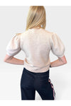 Yulia Puff Sleeve Sweater - Oatmeal Melange