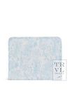 Roadie Large Zip Pouch - Bunny Toile Blue