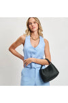 Black Kaia Woven Crossbody