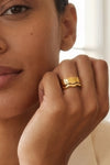 Vibes Stacking Rings 18K Gold Plated