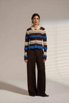 Patti Striped Knit Polo