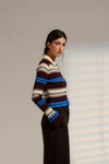 Patti Striped Knit Polo