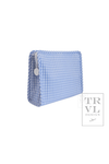 Roadie Medium Zip Pouch - Gingham Sky