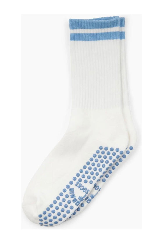 Classic Grip Socks- Blue Stripe