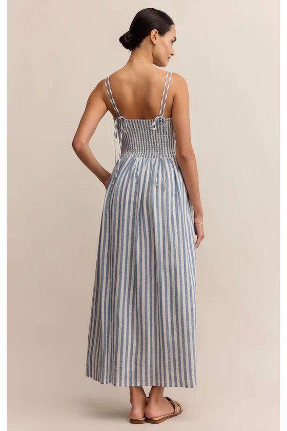 Nadine Striped Midi Dress