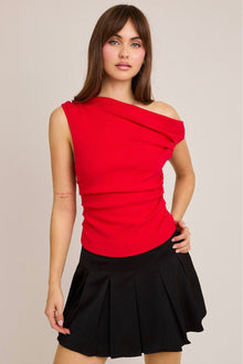  Red Off Shoulder Top