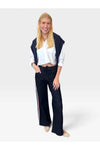 Ember Side Stripe Wide-Leg Jean - Aspen