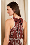 Alyona Bohemia Scallop Eyelet Midi Dress