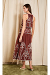 Alyona Bohemia Scallop Eyelet Midi Dress