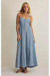 Angel Eyes Twill Midi Dress