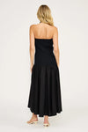 ARELLA MIXED MEDIA HALTER DRESS