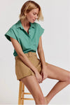 XS The SS Boyfriend Shirt in Cotton