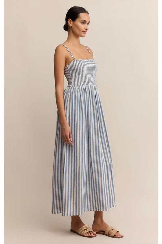 Nadine Striped Midi Dress