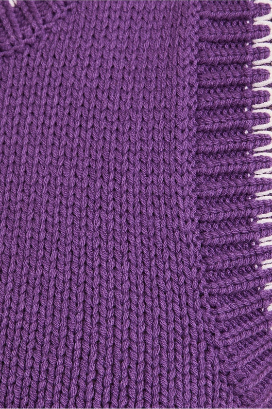Contrast Stitch Top