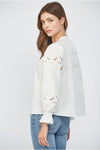 Lace Cutout Blouse