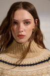 Cinnamon Turtleneck Sweater - Beige